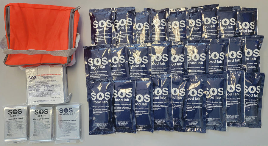 Sos Emergency Rations SOS Food Lab – Emergency Food Rations, Water Pouches - Survival Prep