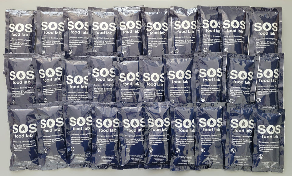 SOS Water Pouches Extended Life 10 Years