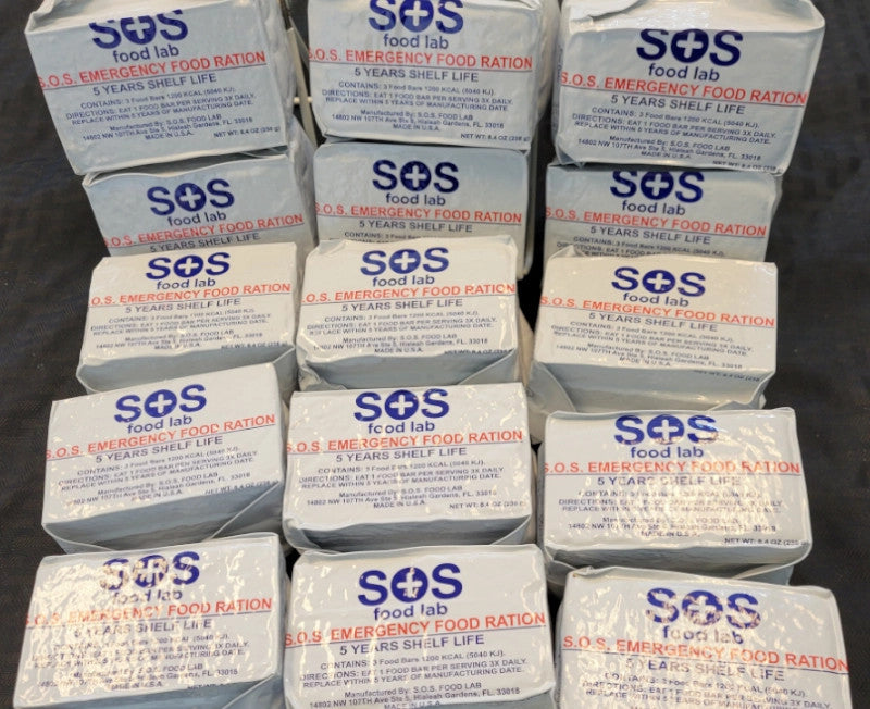 Sos Sea Ration SOS Food Lab – Emergency Food Rations, Water Pouches - Survival Prep