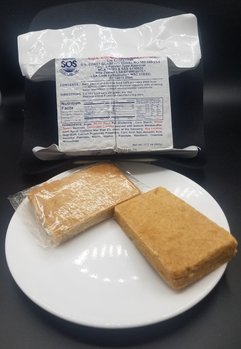Sos Emergency Rations Survival Food, Emergency Rations SOS Food Lab 2400 KCAL Bars